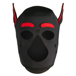 Masque Puppy PETTY DOG Noir-Rouge de Kinky Puppy 2