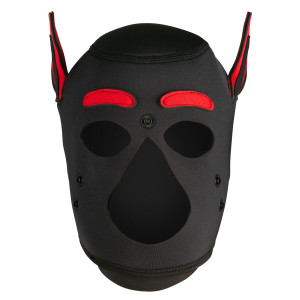 Masque Puppy PETTY DOG Noir-Rouge de Kinky Puppy
