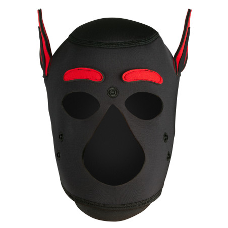 Masque Puppy PETTY DOG Noir-Rouge de Kinky Puppy