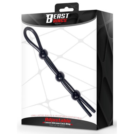 Cockring ajustable MULTI LASSO 3 Billes de Beast Rings