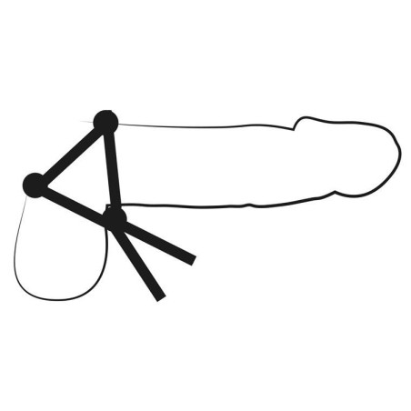 Cockring ajustable MULTI LASSO 3 Billes de Beast Rings