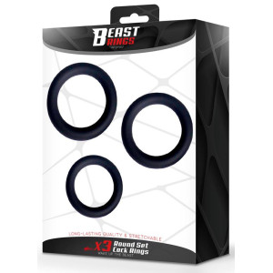 Lot de 3 Cockrings PERFOZ de Beast Rings