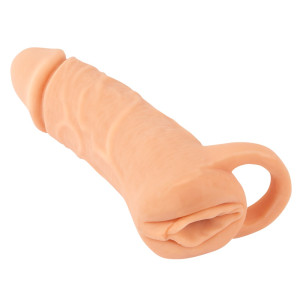 Masturbateur pussy + Gaine à pénis TRUSTYDICK M 16 x 5cm