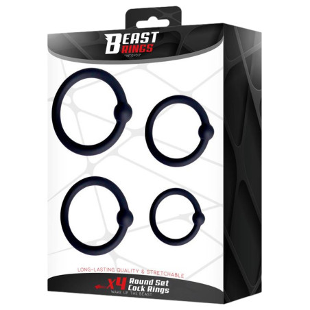 Lot de 4 Anneaux de gland UPDICK par Beast Rings