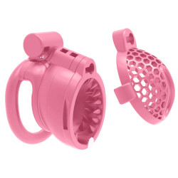 Cage avec des picots HOMBICK 6.5 x 3.2 cm de CockLock- Rose 2