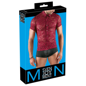 Chemise sexy en dentelle KALISPA Bordeaux de Svenjoyment