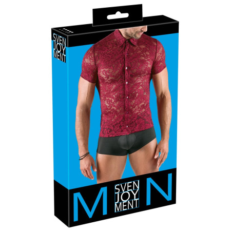 Chemise sexy en dentelle KALISPA Bordeaux de Svenjoyment