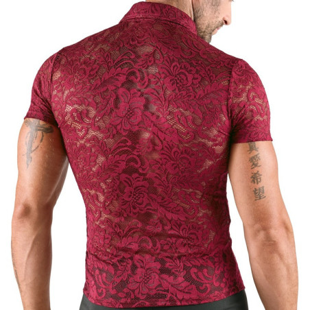 Chemise sexy en dentelle KALISPA Bordeaux de Svenjoyment