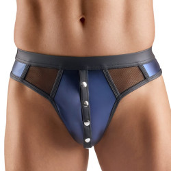 String avec boutons NOTTO Noir-Bleu de Svenjoyment