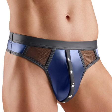 String avec boutons NOTTO Noir-Bleu de Svenjoyment
