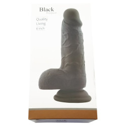 Gode réaliste INDYKO 12 x 4.3cm Noir par RealCockz 2
