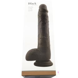 Gode réaliste MILYNKO 21 x 4.9cm Noir par RealCockz 2