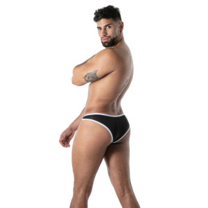 Mini Slip microfibre MON AMOUR Noir de TOF Paris