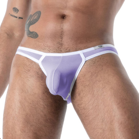 Mini Slip microfibre MON AMOUR Violet de TOF Paris