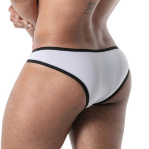 Mini Slip microfibre MON AMOUR Blanc de TOF Paris