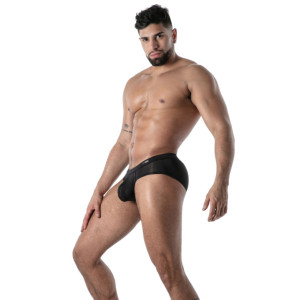 Slip microfibre MON AMOUR Noir de TOF Paris