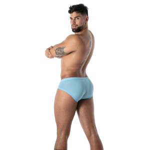 Slip microfibre MON AMOUR Bleu de TOF Paris