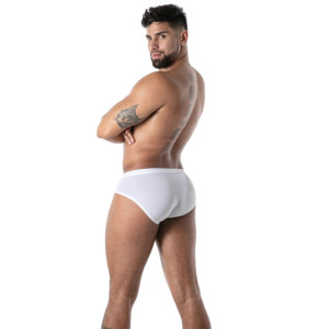 Slip microfibre MON AMOUR Blanc de TOF Paris