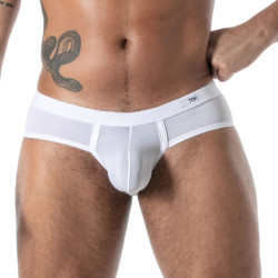 Slip microfibre MON AMOUR Blanc de TOF Paris