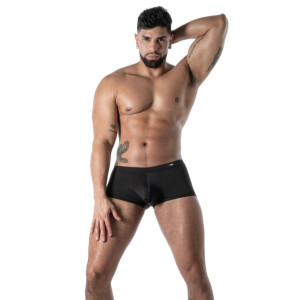 Boxer microfibre MON AMOUR Noir de TOF Paris