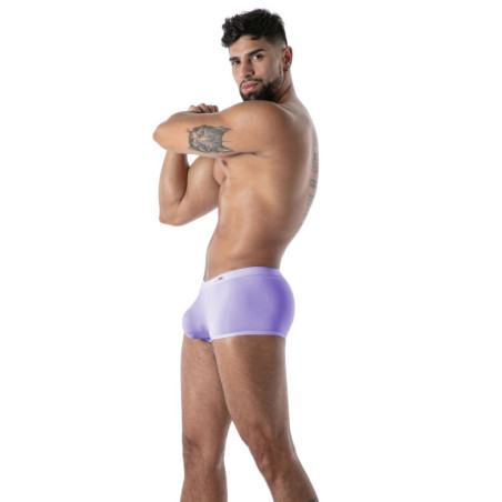 Boxer microfibre MON AMOUR Violet de TOF Paris