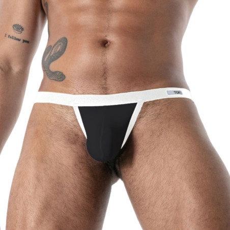 String microfibre MON AMOUR Noir de TOF Paris