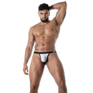 String microfibre MON AMOUR Blanc de TOF Paris