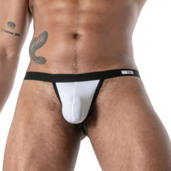 String microfibre MON AMOUR Blanc de TOF Paris