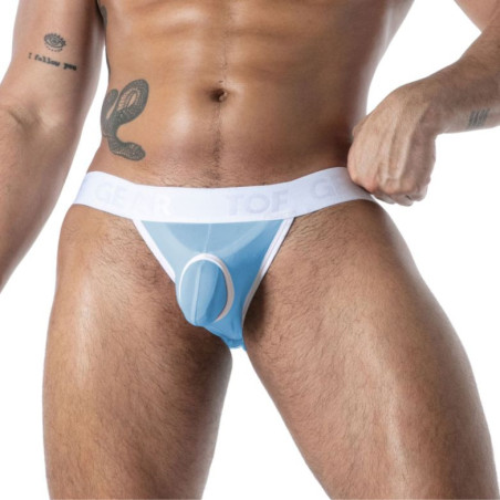 Jockstrap microfibre MON AMOUR Bleu de TOF Paris