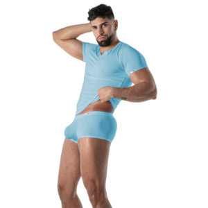 T-shirt microfibre MON AMOUR Bleu de TOF Paris