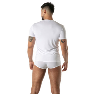 T-shirt microfibre MON AMOUR Blanc de TOF Paris