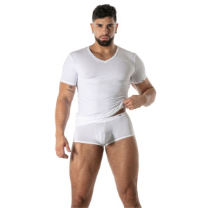 T-shirt microfibre MON AMOUR Blanc de TOF Paris