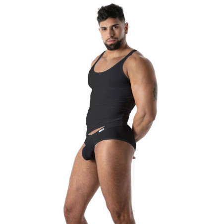 Débardeur microfibre MON AMOUR Noir de TOF Paris