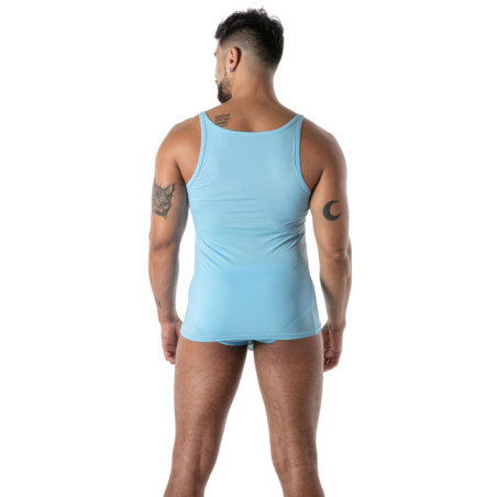 Débardeur microfibre MON AMOUR Bleu de TOF Paris