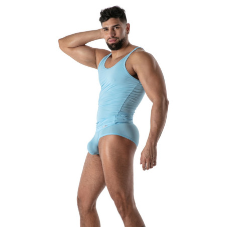 Débardeur microfibre MON AMOUR Bleu de TOF Paris