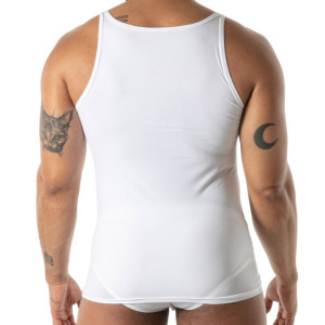 Débardeur microfibre MON AMOUR Blanc de TOF Paris