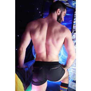 Short ICON PRIDE Noir-Rainbow de Breedwell