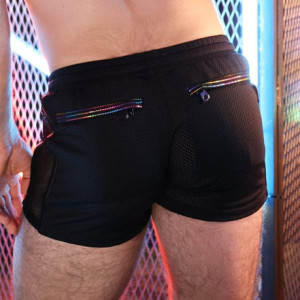 Short ICON PRIDE Noir-Rainbow de Breedwell