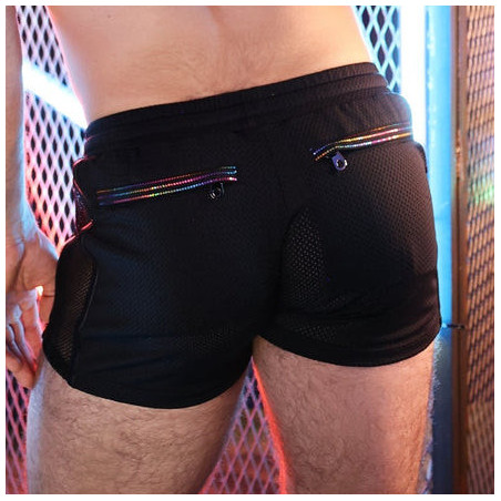 Short ICON PRIDE Noir-Rainbow de Breedwell