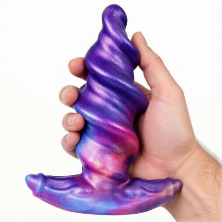 Plug silicone SPIRALTAL Violet L 16 x 7cm