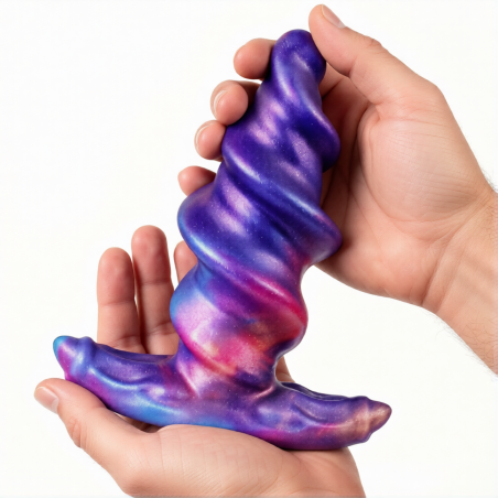 Plug silicone SPIRALTAL Violet L 16 x 7cm