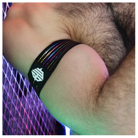Brassards ICON PRIDE Noir-Rainbow x2 de Breedwell