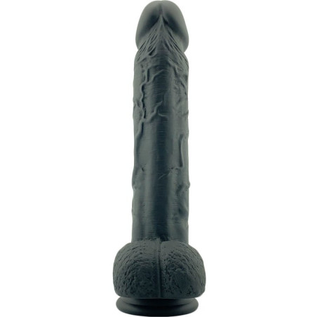 Gode réaliste MILYNKO 21 x 4.9cm Noir par RealCockz