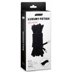 Corde de bondage LUXROPE 10m Noire par BDSMaster 2