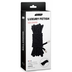 Corde de bondage LUXROPE 10m Noire par BDSMaster