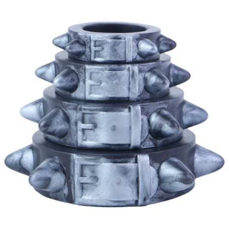 Lot de 4 Cockrings PITNECK Gris de CockzRing