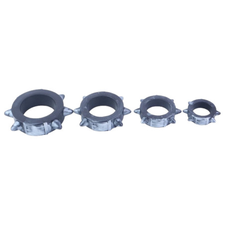 Lot de 4 Cockrings PITNECK Gris de CockzRing