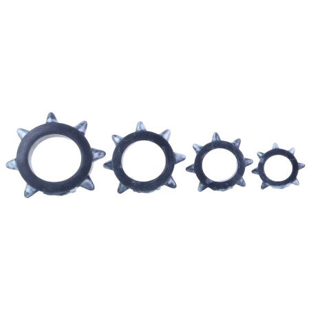 Lot de 4 Cockrings PITNECK Gris de CockzRing