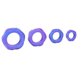 Lot de 4 Cockrings OKTOPUS Violets de CockzRing