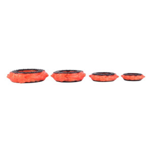 Lot de 4 Cockrings CROKLHU Orange-Noir  de CockzRing